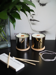 Ароматические свечи набор для двоих Любовный роман 2 шт по 100 мл No Brand