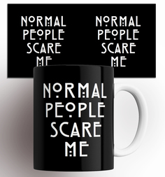 Кружка Американская история ужасов American Horror Story Normal people scare me
