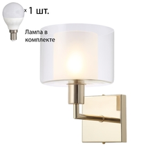 Бра с лампочкой Crystal Lux Maestro AP1 Gold+Lamps