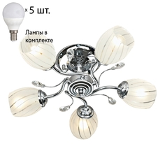 Потолочная люстра с лампочками Velante 761-107-05+Lamps