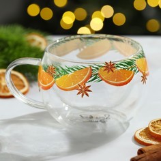 Кружка с двойными стенками Дорого внимание Аромат праздника 270 мл