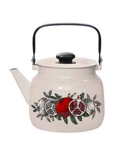 Чайник для плиты Лысьвенские эмали Цвет граната эмалированный 35 л