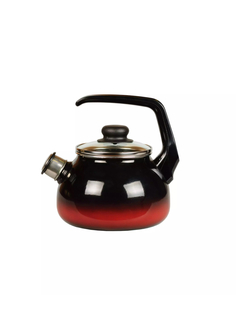 Чайник для плиты со свистком СтальЭмаль Кармен эмалированный 2 л