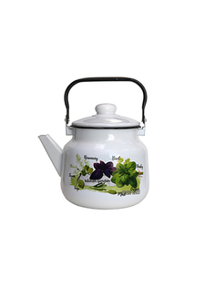 Чайник для плиты Базилик эмалированный 35 л Эмаль