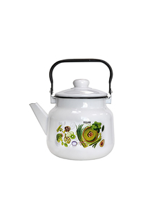 Чайник для плиты Эмаль Веган эмалированный 35 л