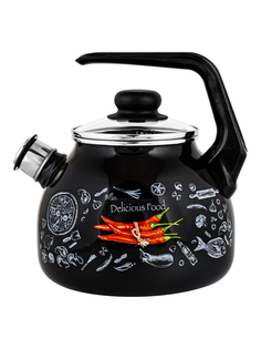 Чайник для плиты со свистком Appetite Chilli эмалированный 3 л