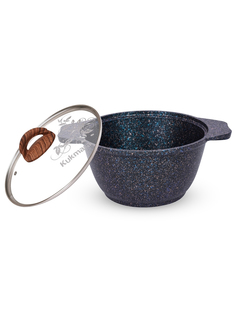 Кастрюля с крышкой Kukmara Granit ultra антипригарная 1 л