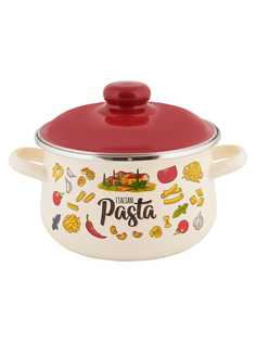Кастрюля эмалированная Appetite Pasta ITALIAN с крышкой 2 л