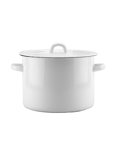 Кастрюля эмалированная с крышкой 45 л Эмаль