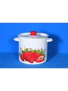 Кастрюля эмалированная Сибирские товары с крышкой 55 л