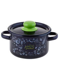 Кастрюля эмалированная Appetite Berry с крышкой 15 л