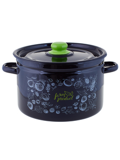 Кастрюля большая Appetite Berry с крышкой 7 л