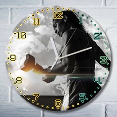 Настенные часы Бруталити CLOCK-UV-ALM-190422-0072