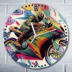 Настенные часы Бруталити CLOCK-UV-ALM-210423-0114