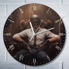 Настенные часы Бруталити CLOCK-UV-ANN-020822-0202