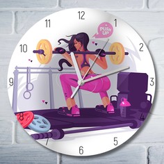 Настенные часы Бруталити CLOCK-UV-ANN-190422-0235