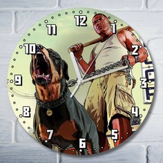 Настенные часы Бруталити CLOCK-UV-GSUN-180622-0168