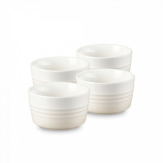 Набор из 4-х рамекинов LE CREUSET Meringue керамика 100 мл бежевый