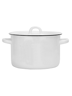 Кастрюля эмалированная, с крышкой, 3 л Эмаль