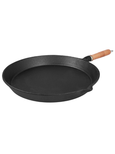 Сковорода MY REAL IRON COOK Tradition чугунная с деревянной ручкой 285 см