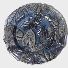 Тарелка подстановочная Арабис 33 см цвет голубой No Brand