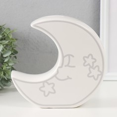 Копилка керамика Месяц со звёздами белый 20х55х198 см No Brand