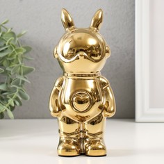 Копилка керамика Кролик золото 6х85х18 см No Brand