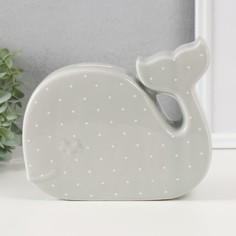 Копилка керамика Китёнок в горох серый 215х52х182 см No Brand