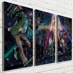 Модульная картина на рельефной доске ОСП Игры Disco Elysium- 3086 Бруталити