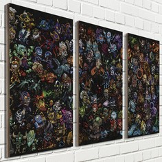 Модульная картина на рельефной доске ОСП игры дота 2 dota 2 - 2071 Бруталити