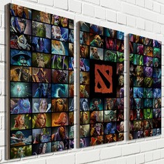 Модульная картина на рельефной доске ОСП игры дота 2 dota 2 - 2073 Бруталити