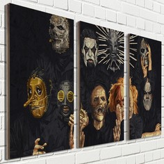 Модульная картина на рельефной доске ОСП музыка рок slipknot слипкнот - 2169 Бруталити