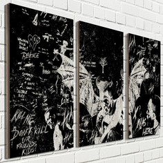Модульная картина на рельефной доске ОСП музыка рэп xxxtentacion тентасьен - 2148 Бруталити