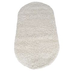 Ковер жаккардовый Витебские ковры Шегги SH01 овальный 1,2х2,0м белый