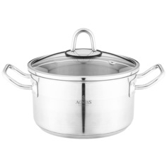 Кастрюля Agness 18x10 см 23 л со стеклкрышкой 916-451
