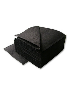 Салфетки бумажные Torus 24 см черный, 400 шт