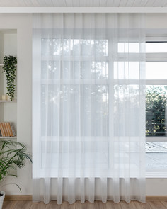 Тюль Evrika Home Вуаль Белый 400х320 с утяжелителем