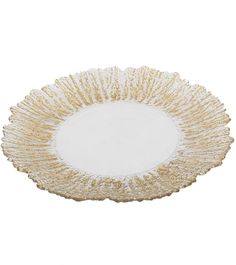 Тарелка декоративная Glasar 75840-GOLD 34х34х3см ГЛАСАР
