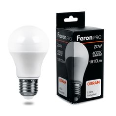 Лампочка светодиодная FERON LB-1020, 20Вт E27 230V белый, 38042