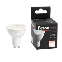 Лампочка светодиодная FERON LB-1607, 7Вт GU10 230V упаковка 10 шт, 38176