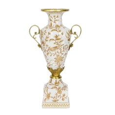 Ваза декоративная в классическом стиле, арт 4vv23gtc37, 23 см No Brand