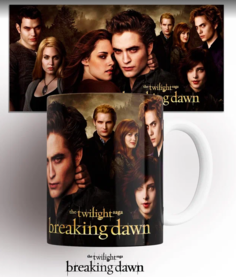 Кружка с принтом Сумерки twilight каллены новолуние сериал 330 мл No Brand