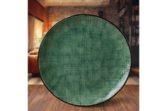 Тарелка 26,5х26,5х2,5 см Elan Gallery Art Village зеленая