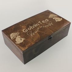 Коробка для чайных пакетиков Бруталити 4 отделения с крышкой лягушка, гоблинкор, - 165