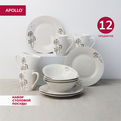 Набор столовой посуды APOLLO Buque 12 предметов BUQ-0012