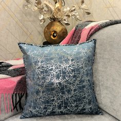 Декоративная подушка из бархата Plush Pillow 45 45х45 цвет Синий