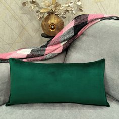 Подушка декоративная Plush Pillow плитка30 30х60, цвет зелёный