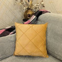 Декоративная подушка Plush Pillow ромб45х45х45, золотисто-желтый