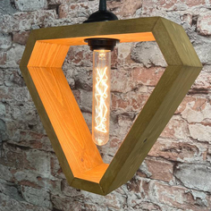 Светильник потолочный WoodLoft23 в стиле Лофт WL14-1 light oak
