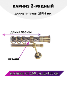 Карниз металлический Lux Decor двухрядный Lux Decor 36 м
